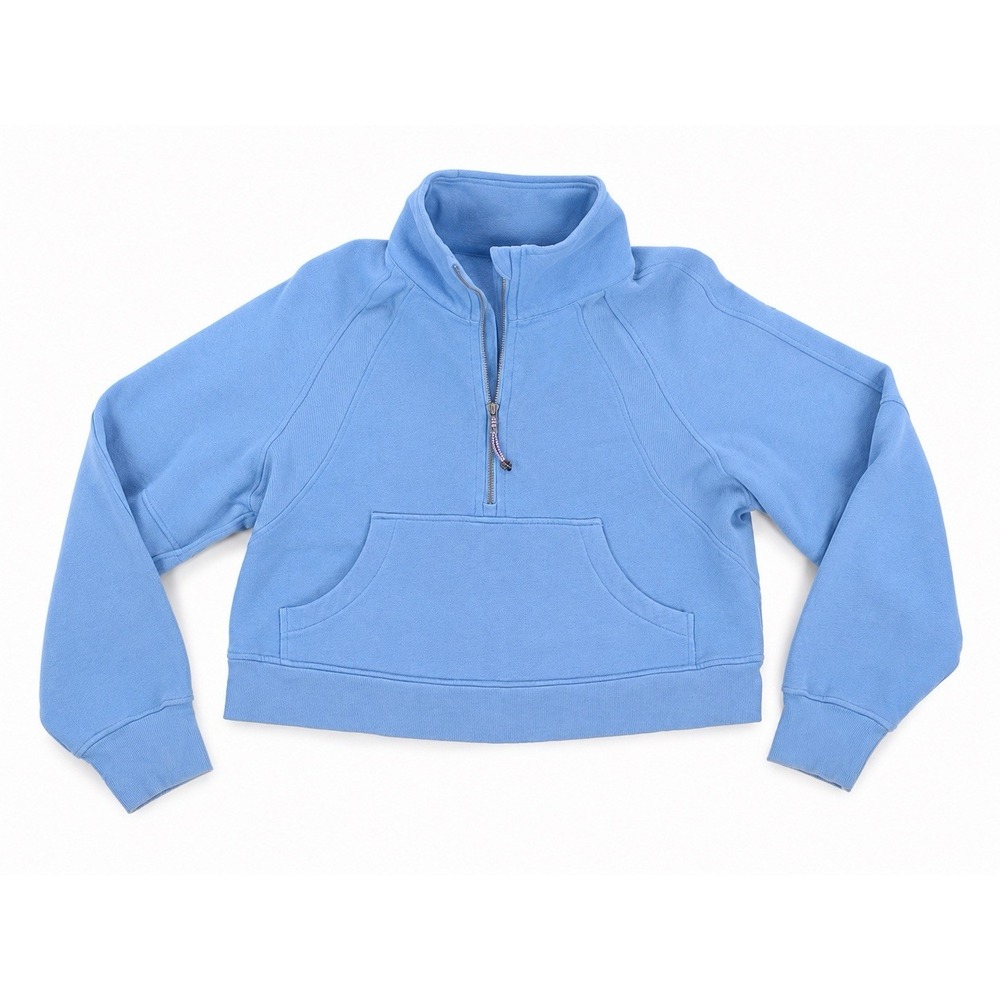 Lululemon Scuba Oversized Funnel-Neck Half Zip Size M/L Aero Blue